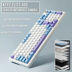 The G-Lab Keyz Elite 400 (Blanc/Bleu)