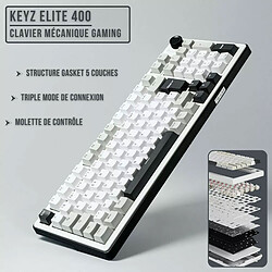 The G-Lab Keyz Elite 400 (Blanc/Gris)