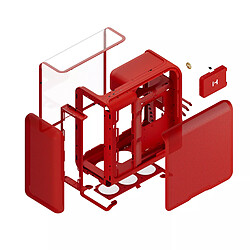 Hyte X50 TG (Rouge) pas cher
