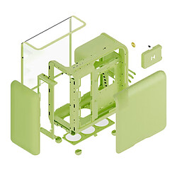Hyte X50 TG (Vert) pas cher