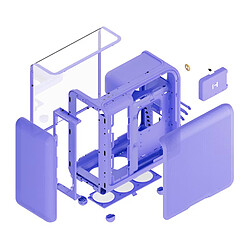 Hyte X50 TG (Violet) pas cher