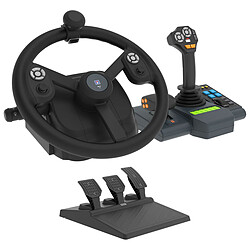 Hori Farming Vehicle Control System Volant de simulation - diamètre 35 cm - rotation à 900° - 76 boutons - pédalier