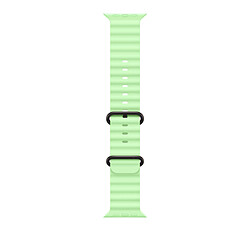 Apple Bracelet Océan 49 mm finition noir titane Vert Fluo