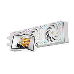 Refroidisseur Liquide CPU TR Trofeo Vision 360 ARGB Blanc - Radiateur 360 Mm, écran LCD 6,86 Pouces, Pour Intel/AMD