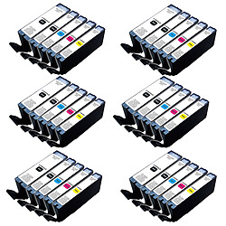 Multipack compatible Canon 580 PGBK XL / Canon 581 XXL (10x noir, 5x cyan, 5x magenta, 5x jaune) 
