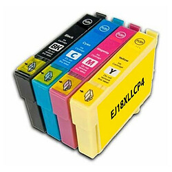 Pack de 4 cartouches compatibles Epson T18XL (noir + cyan + magenta + jaune)
