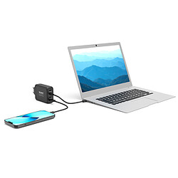 PORT Connect Chargeur mural GaN 130W USB-C avec câble pas cher