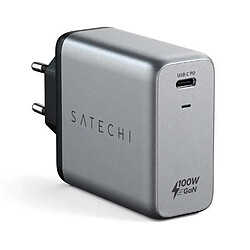 SATECHI Chargeur Mural 100W USB-C PD GaN Space Gray (Gris)