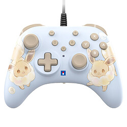 Hori Horipad Turbo pour Switch 2 (Évoli Cottage Core) Manette de jeu filaire compatible Nintendo Switch 2 et Nintendo Switch