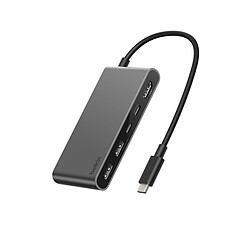 Belkin Connect Hub USB-C avec 1 x HDMI, 2 x USB-C, 2 x USB-A (Argent)