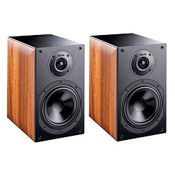 Indiana Line Nota 260 X Noyer clair Enceinte bibliothèque 2 voies 100 Watts (par paire)