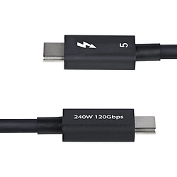 StarTech.com Câble USB-C Thunderbolt 5 Noir (1 m)