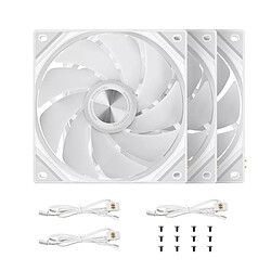 TRYX ROTA SL ARGB 120 mm Reverse Blanc (x3) pas cher
