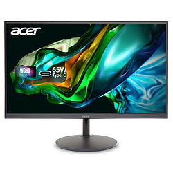 Acer 27 LED - SH272UG0bmiphux Ecran PC 2.5K - 2560 x 1440 pixels - 4 ms (gris à gris) - 16/9 - Dalle IPS - 120 Hz - Adaptive-Sync - HDMI/DisplayPort/USB-C - Hauteur réglable - Noir