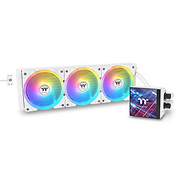 Thermaltake MAGFloe 360 Ultra ARGB Sync (blanc) Kit de Watercooling tout-en-un pour processeur avec écran LED
