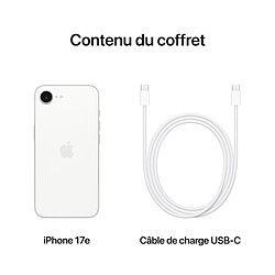 Apple iPhone 17e 256 Go Blanc pas cher