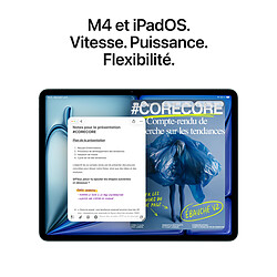 Avis Apple iPad Air M4 13 pouces (2026) Wi-Fi 128 Go Bleu