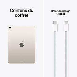 Apple iPad Air M4 11 pouces (2026) Wi-Fi + Cellular 1 To Lumière Stellaire pas cher