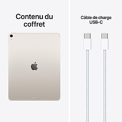 Apple iPad Air M4 13 pouces (2026) Wi-Fi + Cellular 512 Go Lumière stellaire pas cher