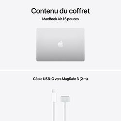 Apple MacBook Air M5 15 pouces (2026) Argent 16 Go/512 Go (MDV94FN/A) pas cher