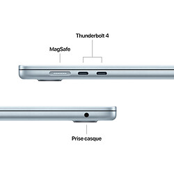 Acheter Apple MacBook Air M5 15 pouces (2026) Bleu Ciel 16 Go/1 To (MDVT4FN/A)