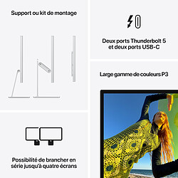 Acheter Apple 27" LED - Studio Display - Verre standard - Support à inclinaison et hauteur réglables