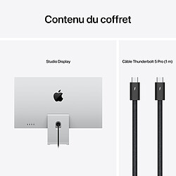 Apple 27" LED - Studio Display - Verre standard - Support à inclinaison et hauteur réglables pas cher