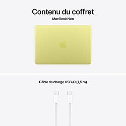 Apple MacBook Neo avec Touch ID (2026) Jaune agrume 8 Go/512 Go (MHFE4FN/A) pas cher