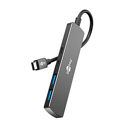 Goobay Hub Slim USB-C vers 2 ports USB-C 3.0 + 2 ports USB-A 3.0