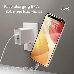 Mophie Speedport 67 Plus USB-C GaN Wall Adapter 67W pas cher