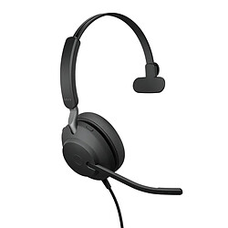 Jabra Evolve2 40 SE Mono UC avec adaptateur USB-C/A Noir