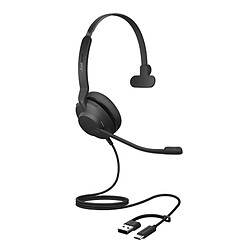 Jabra Evolve2 30 SE Mono UC avec adaptateur USB-C/A Noir