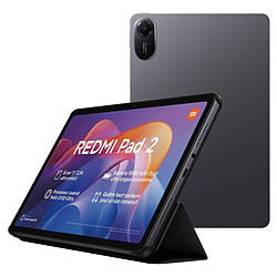 Xiaomi Redmi Pad 2 Gris (4 Go / 128 Go) + Cover Tablette Internet - Helio G100-Ultra Octo-Core 2.2 GHz - RAM 4 Go - 128 Go - Écran 11" 2560 x 1600 pixels - Wi-Fi/Bluetooth 5.3 - Webcam - USB-C - 9000 mAh - Android 15 + Etui