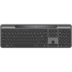 Logitech Signature Slim Solar+ K980 (Graphite) Clavier sans fil - Bluetooth LE - technologie Logitech LightCharge - compatible Windows, macOS et Chrome - AZERTY, Français