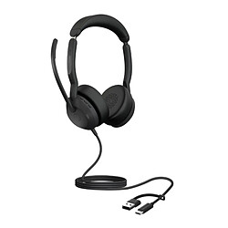 Jabra Evolve2 50 USB-C/A UC Stéréo Noir 