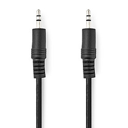 Nedis Câble Audio Stéréo Jack 3.5 mm mâles vers Jack 3.5 mm mâle - 10m