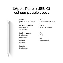 Acheter Apple Pencil (USB-C) (MUWA3ZM/A)