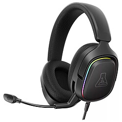 The G-Lab KORP Mercury Casque-micro pour gamer - jack 3.5 mm - circum-auriculaire - stéréo - microphone rétractable - compatible PC / PlayStation 4 / PlayStation 5