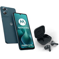 Motorola Moto G06 Bleu (4 Go / 128 Go) + Moto Buds Bass