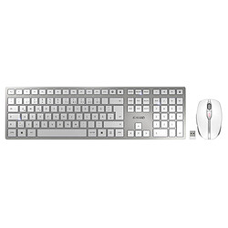 Cherry DW 9100 Slim Blanc/Argent
