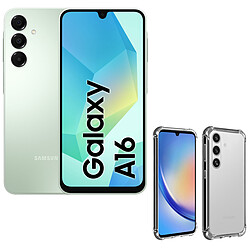 Samsung Galaxy A16 Vert d'Eau (4 Go / 128 Go) + Akashi Coque TPU Angles Renforcés