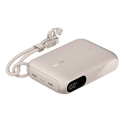 Belkin BoostCharge Powerbank 10K avec Ecran (Sable)