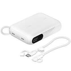 Belkin BoostCharge Powerbank 10K avec Ecran (Blanc)