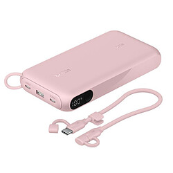 Belkin BoostCharge Powerbank 20K avec Ecran (Rose)