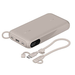 Belkin BoostCharge Powerbank 20K avec Ecran (Sable)