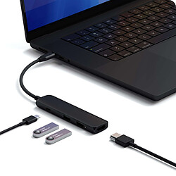 SATECHI Multiports USB-C Slim 4-en-1 4K (Noir) pas cher