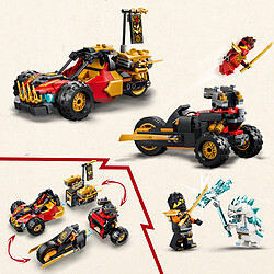 LEGO Ninjago 71864 Véhicules Combinables de Kai et Cole pas cher