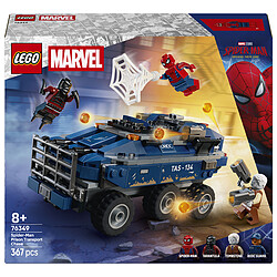 LEGO Marvel 76349 La Poursuite en Prison Mobile de Spider-Man Jouet Super-Héros avec Voiture Blindée & 4 Minifigurines dont Tombstone & Tarantula - Cadeau pour Garçon dès 8 ans ou Fan du Film