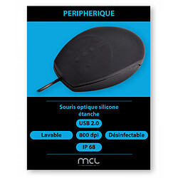 Acheter Souris optique silicone IP68 (Noir)