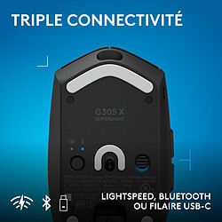 Logitech G G305 X Superlight (Noir) pas cher